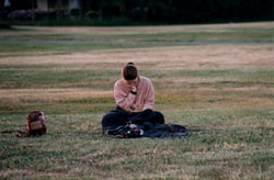 [Reading. Gyro Park, Saanich, British Columbia.]